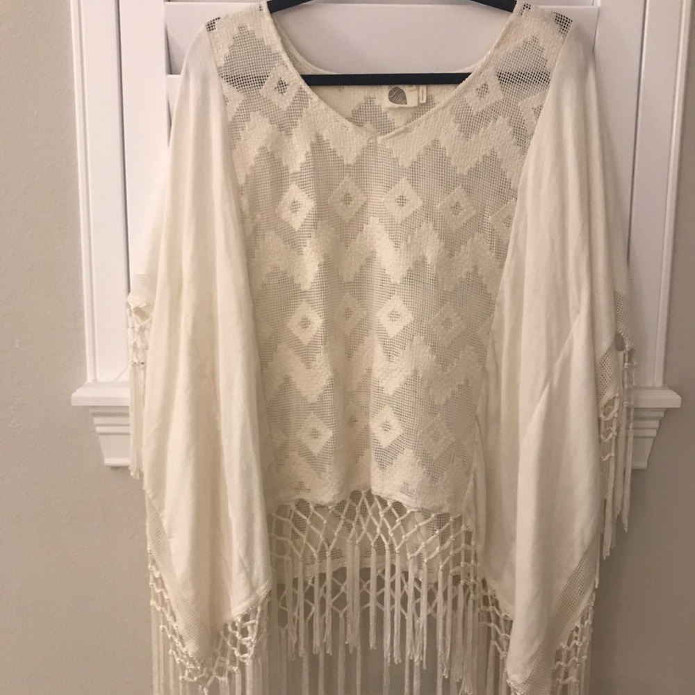 Anthropologie Fringe Top